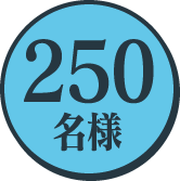 250名様