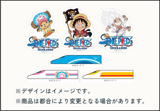 ONE PIECE 新幹線 ダイカットシール 6枚セット