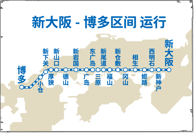 新大阪-博多区间 运行
