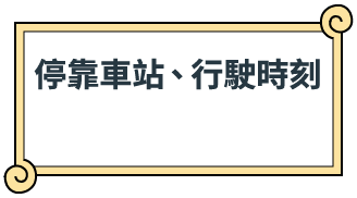 停靠車站、行駛時刻
